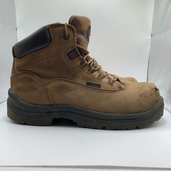 Red Wing King Toe Brown 6" Work Boot Safety Shoe Women's Size 9.5 Model 3540 - Picture 1 of 8